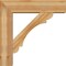 Ekena Millwork Olympic Block Rough Sawn Bracket w/ Offset Brace, Western Red Cedar, 8"W x 32"D x 32"H BKT0806X32X32OLY05RWR - alternate 3